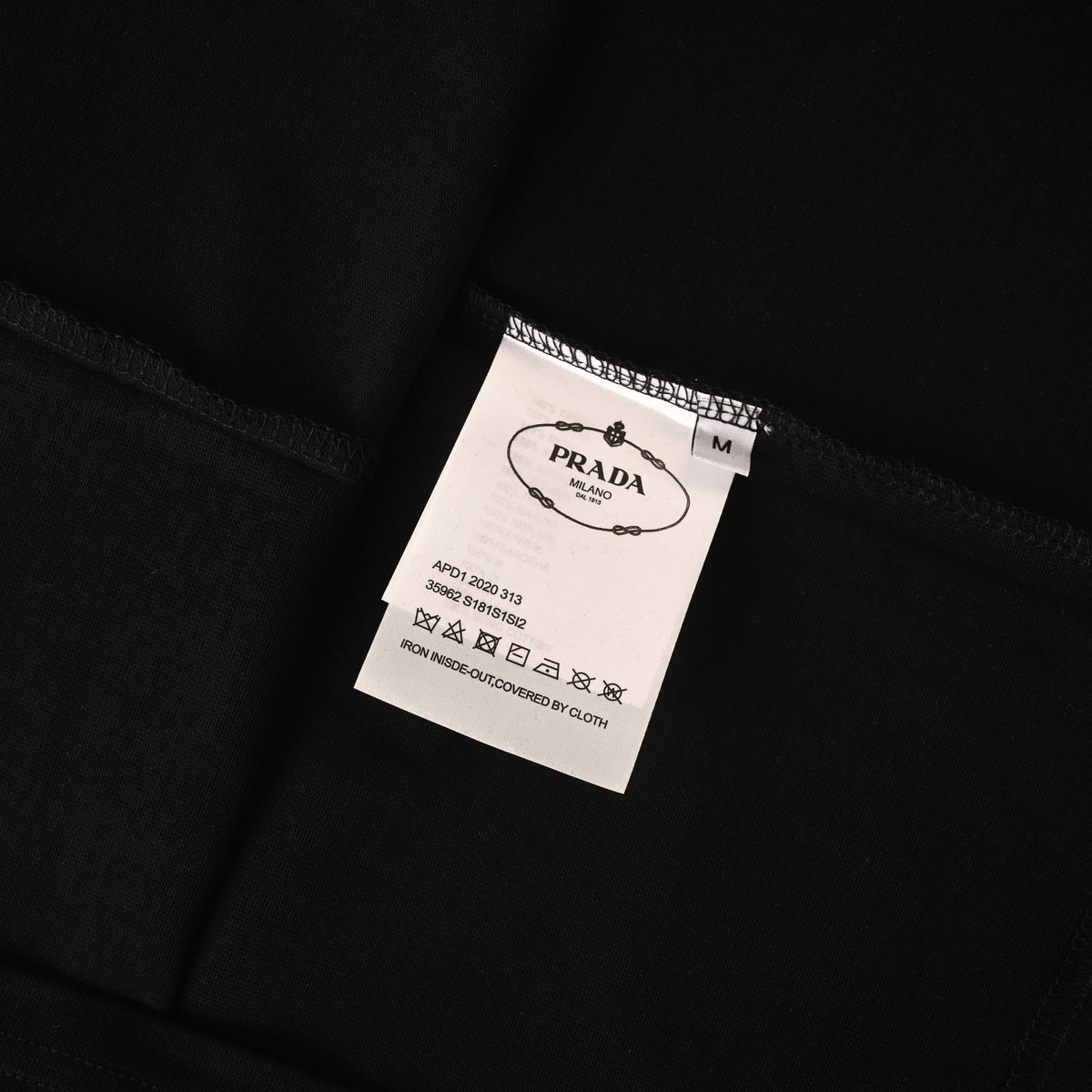 Prada Lettering Logo Print Short-Sleeve T-Shirt