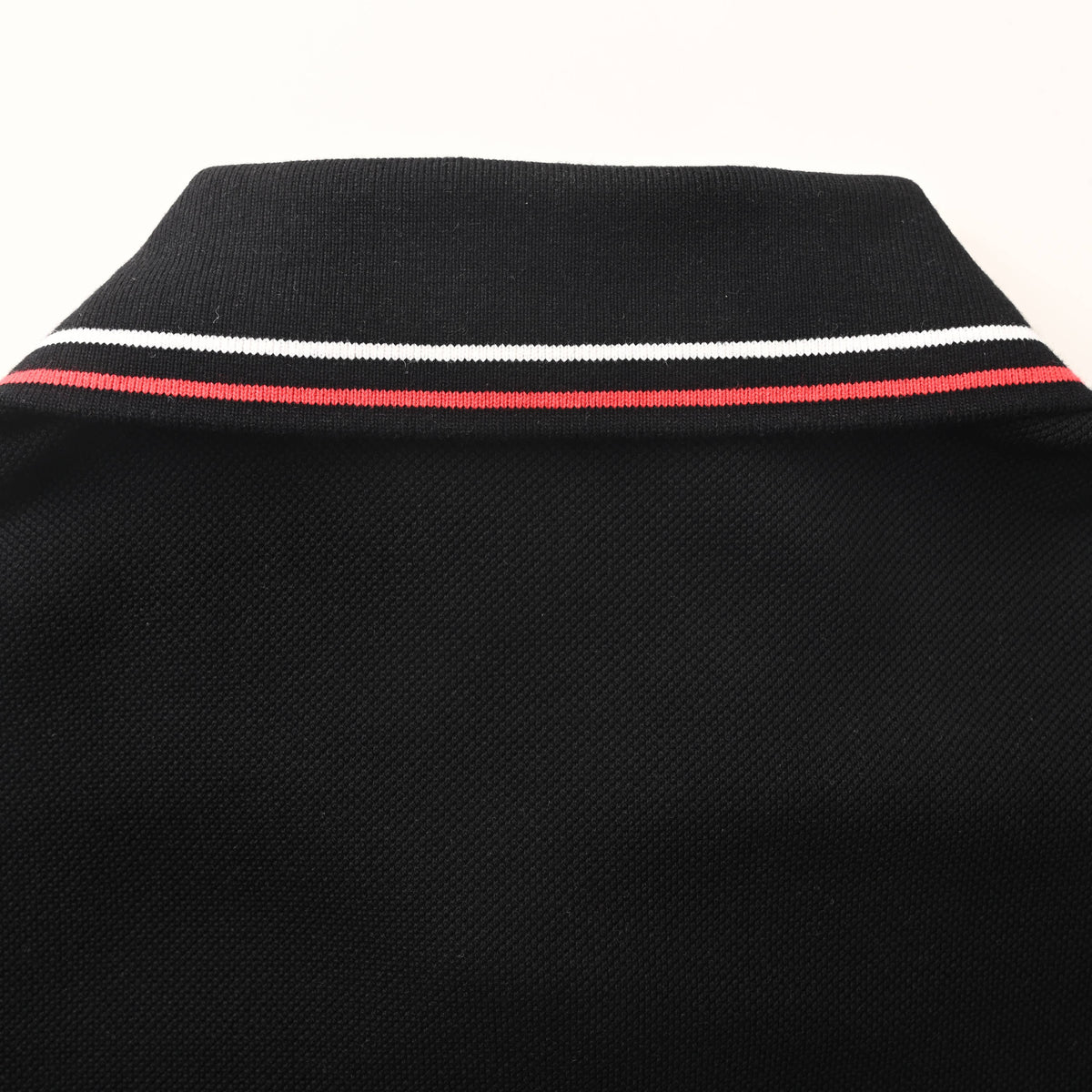 Prada Color-Stripe Collar Short-Sleeve Polo Shirt
