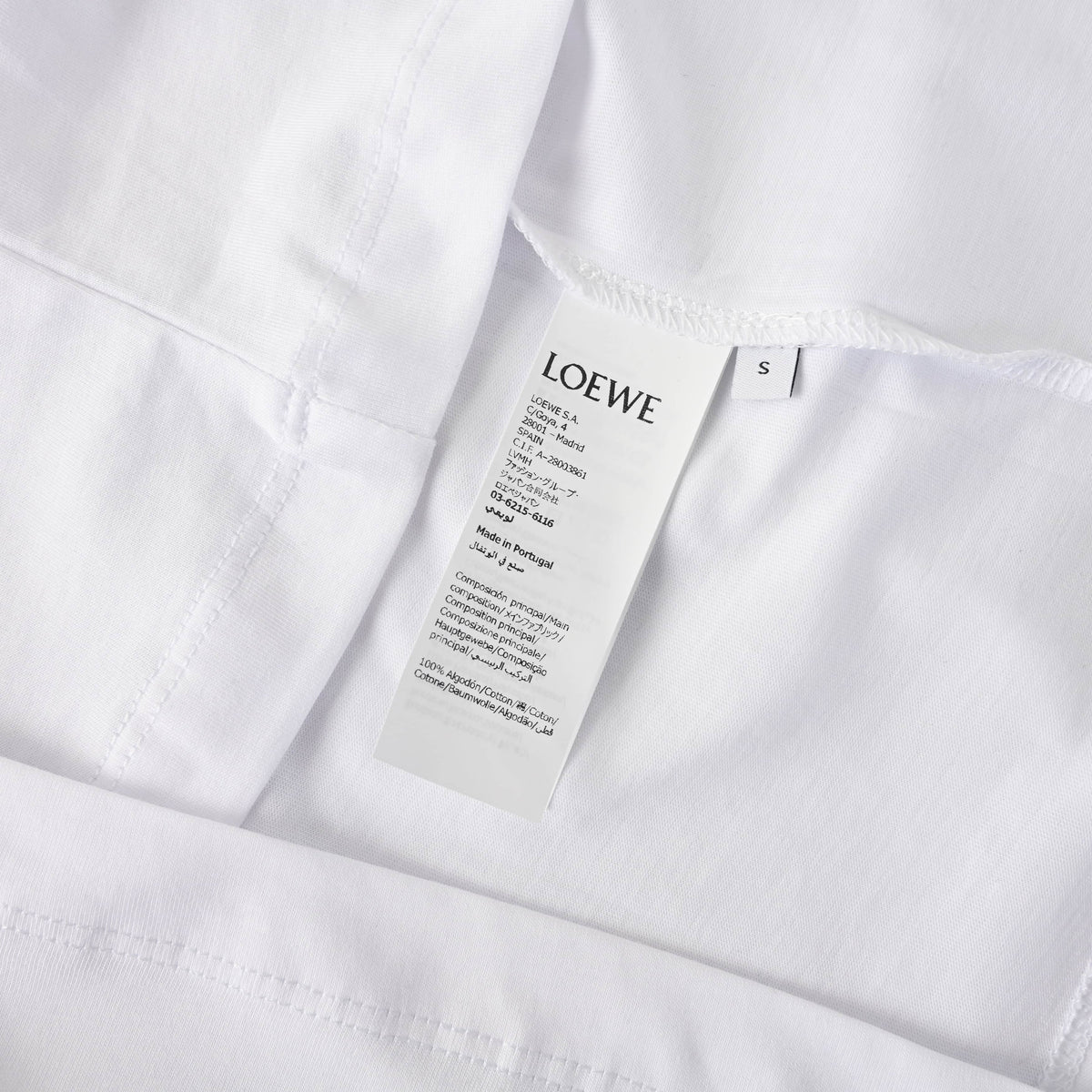 161_LOEWE罗意威 刺绣方标LOGO短袖T恤