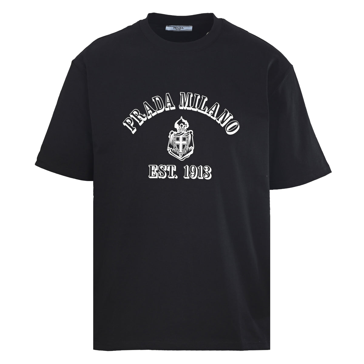 Prada Lettering Logo Print Short-Sleeve T-Shirt
