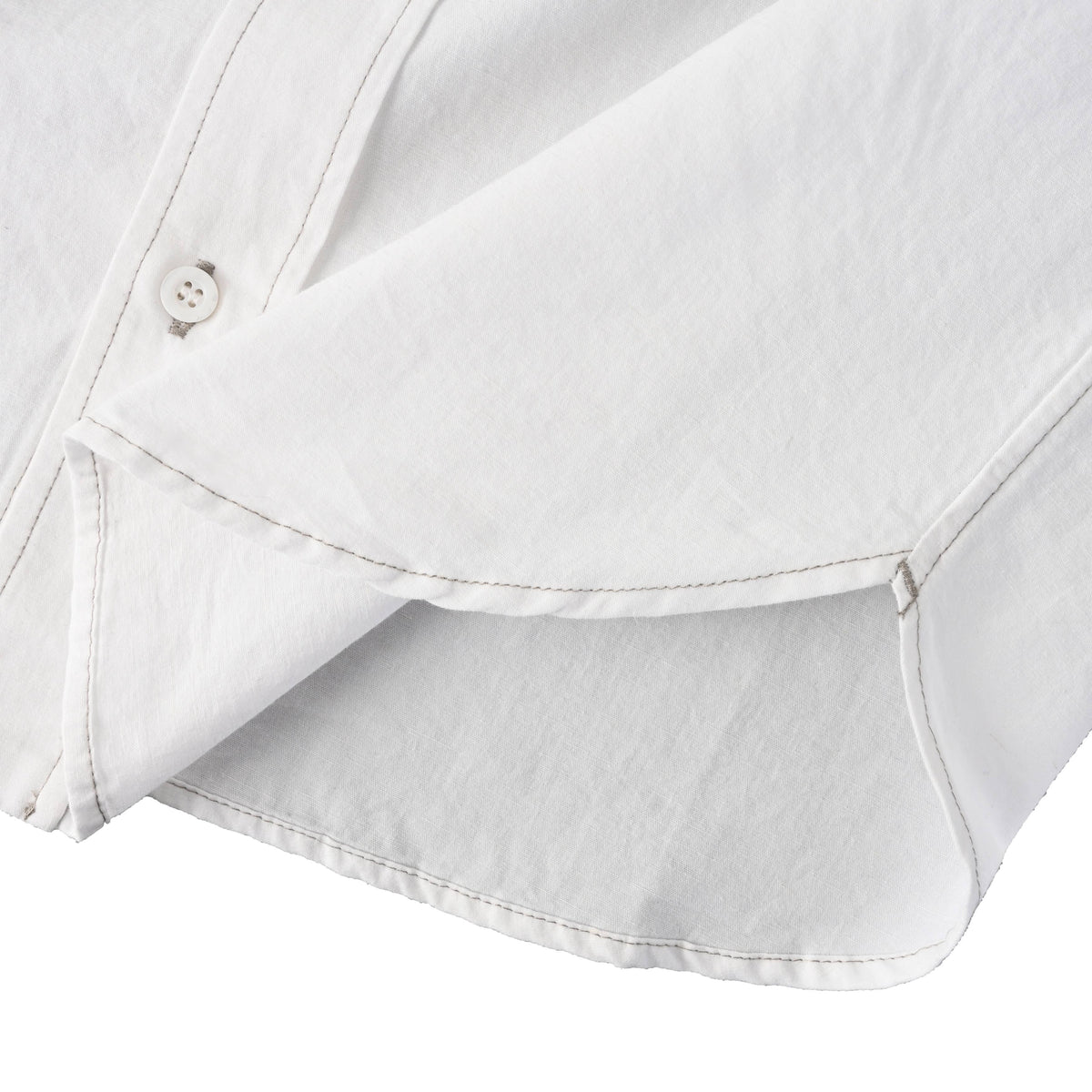 Prada Lettering Detail Chambray Long-Sleeve Shirt