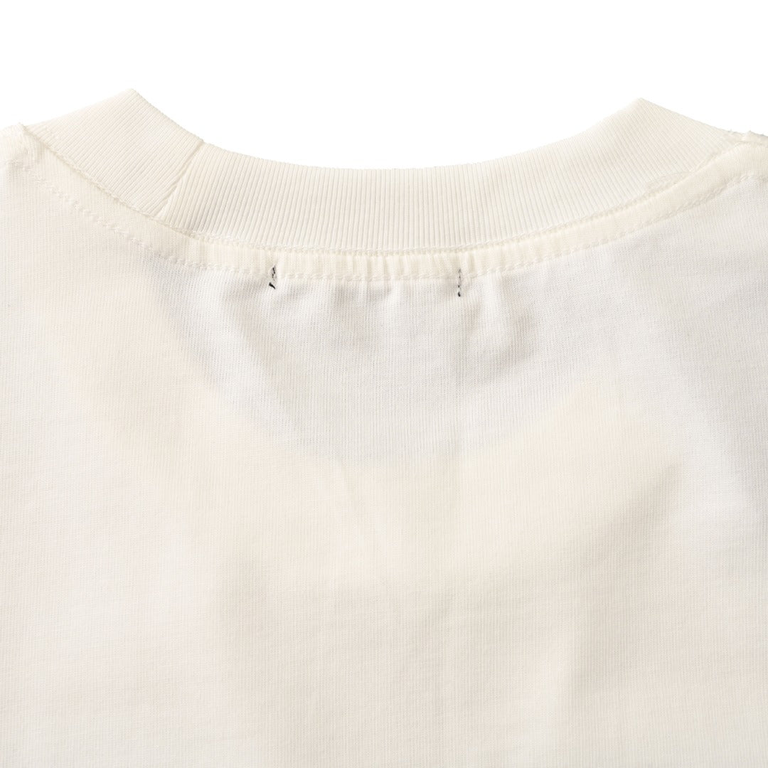 Prada Unisex Oversized Long Sleeve T-Shirt with Paint-Splatter Logo