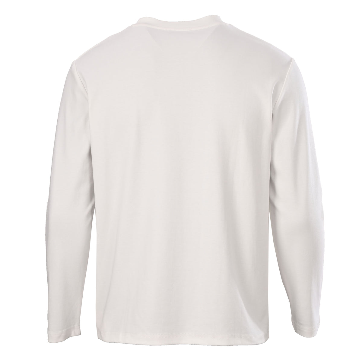 Prada Cotton-Blend Long Sleeve T-Shirt with Metal Triangle Logo