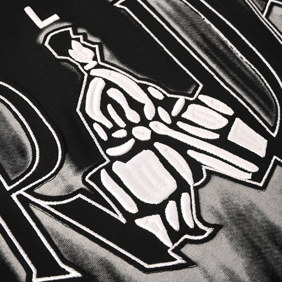 Prada Figure Graphic & Splatter Appliqué Embroidered T-Shirt