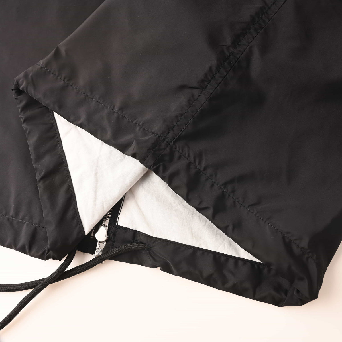Prada Lightweight Nylon Zip-Up Jacket with Triangle Logo & Turn-Down Collar