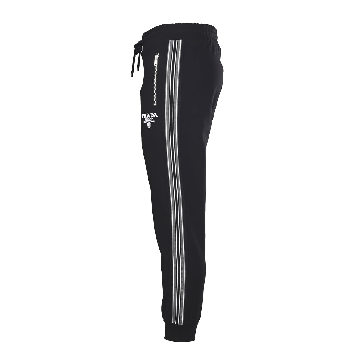Prada Unisex Lightweight Pants with Zip Pockets & Side Webbing