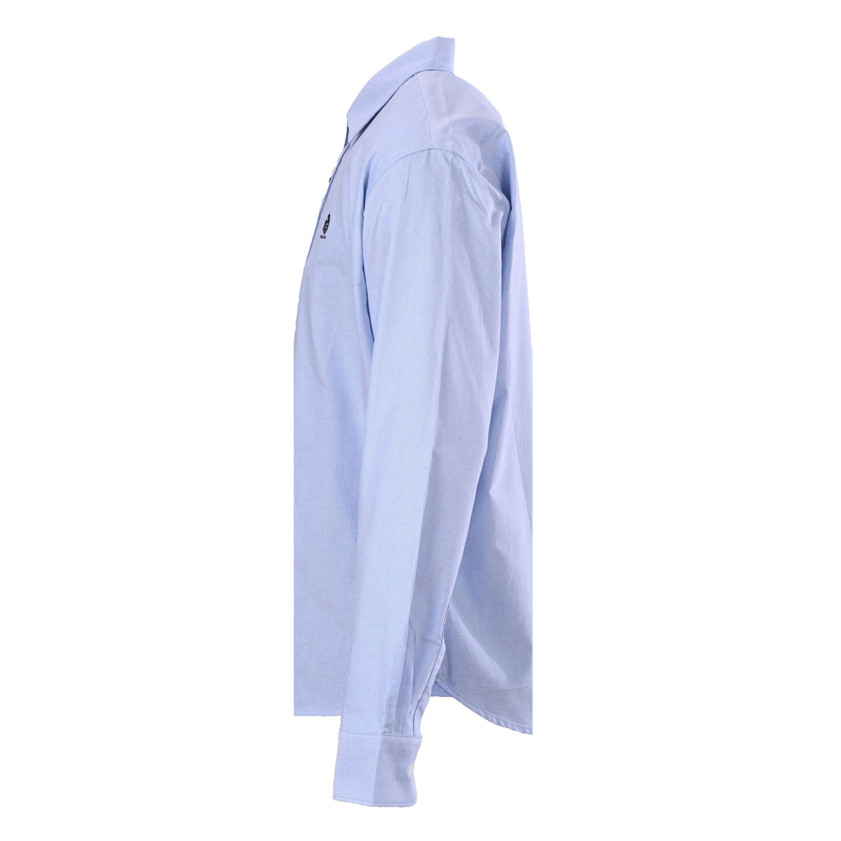 Prada Embroidered Logo Long-Sleeve Shirt