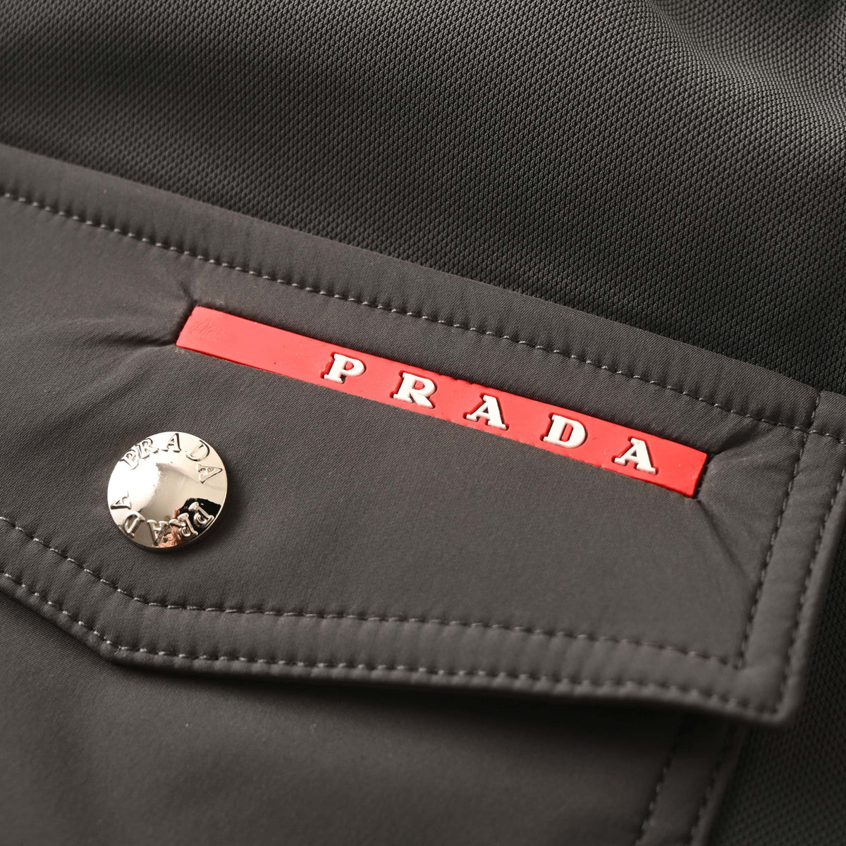 PRADA Drawstring Tapered Joggers with Rear Flap Pocket