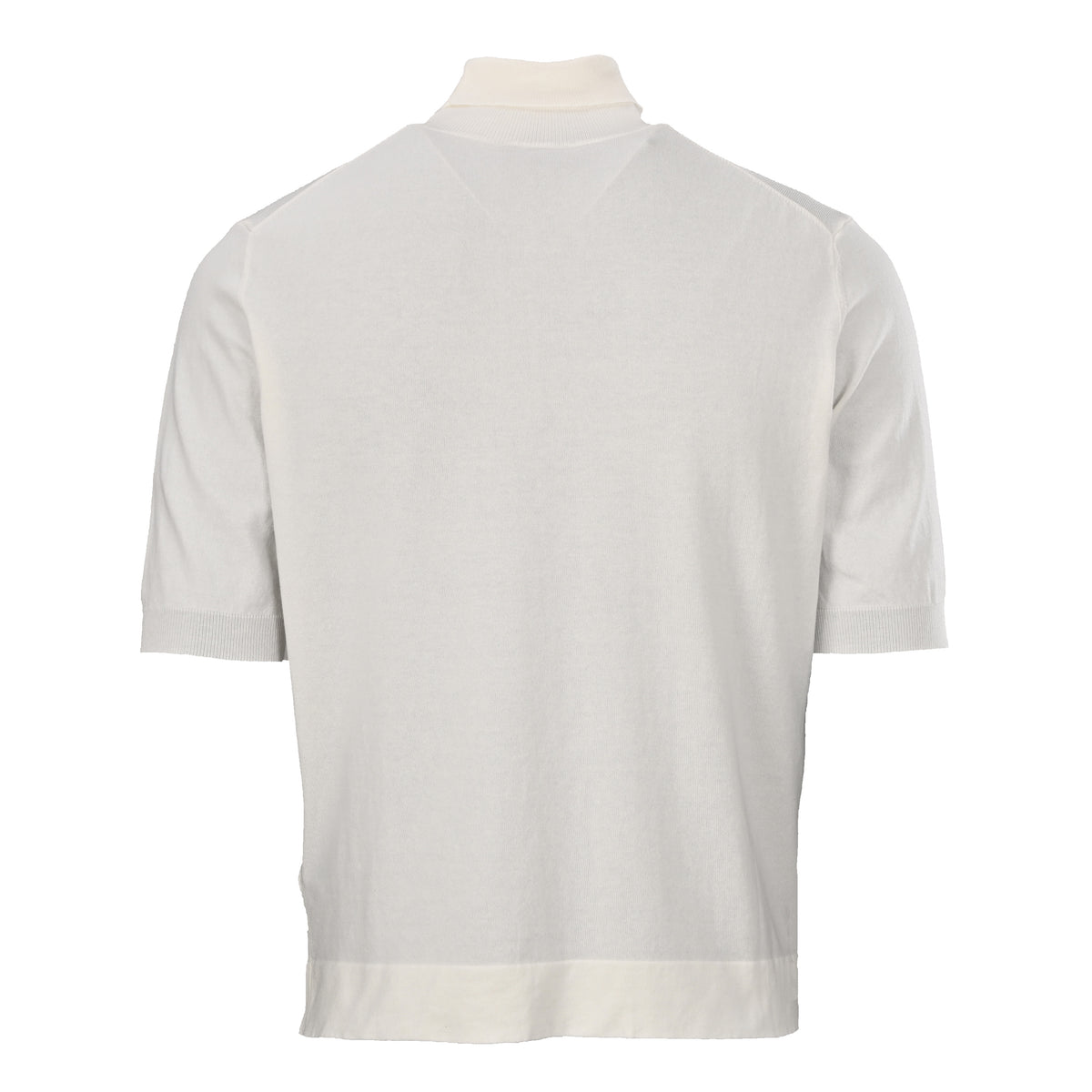 Prada Lettering Jacquard Collared Short-Sleeve Knit T-Shirt