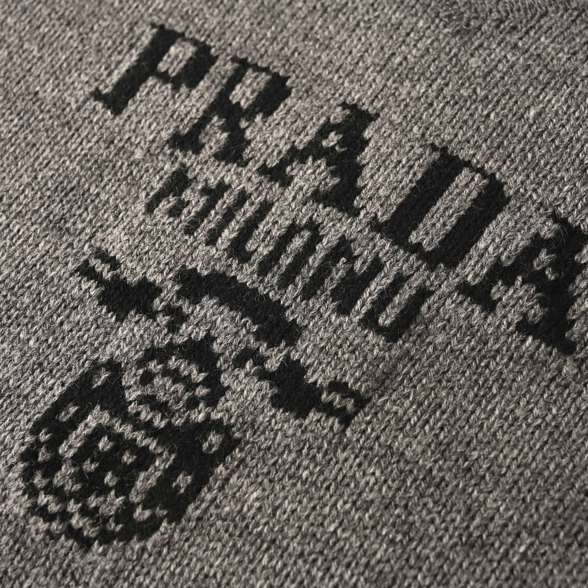 Prada Unisex Wool-Blend Crewneck Sweater with Milano Logo Jacquard