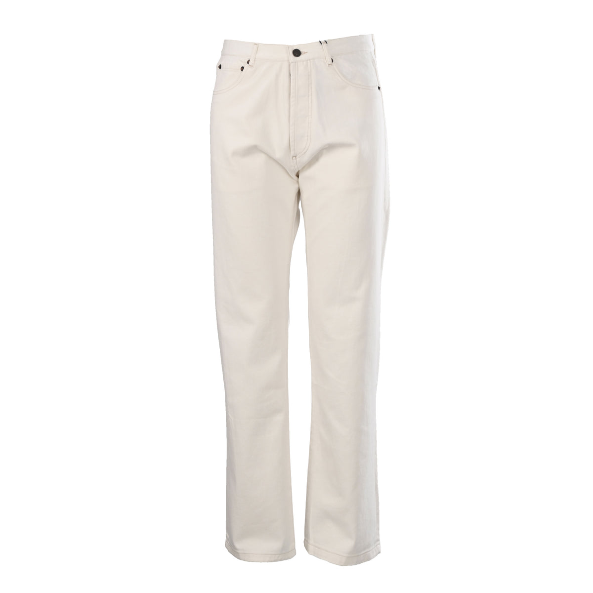 Prada Relaxed-Fit Cotton Denim Jeans with Five-Button Fly