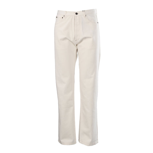Prada Relaxed-Fit Cotton Denim Jeans with Five-Button Fly
