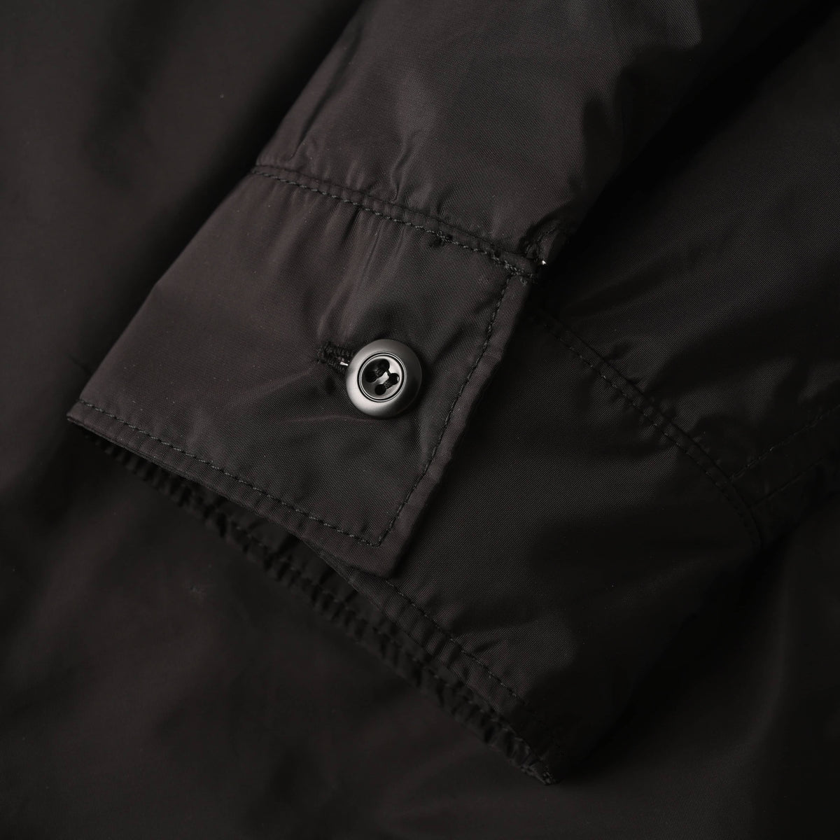 Prada Lightweight Nylon Zip-Up Jacket with Triangle Logo & Turn-Down Collar