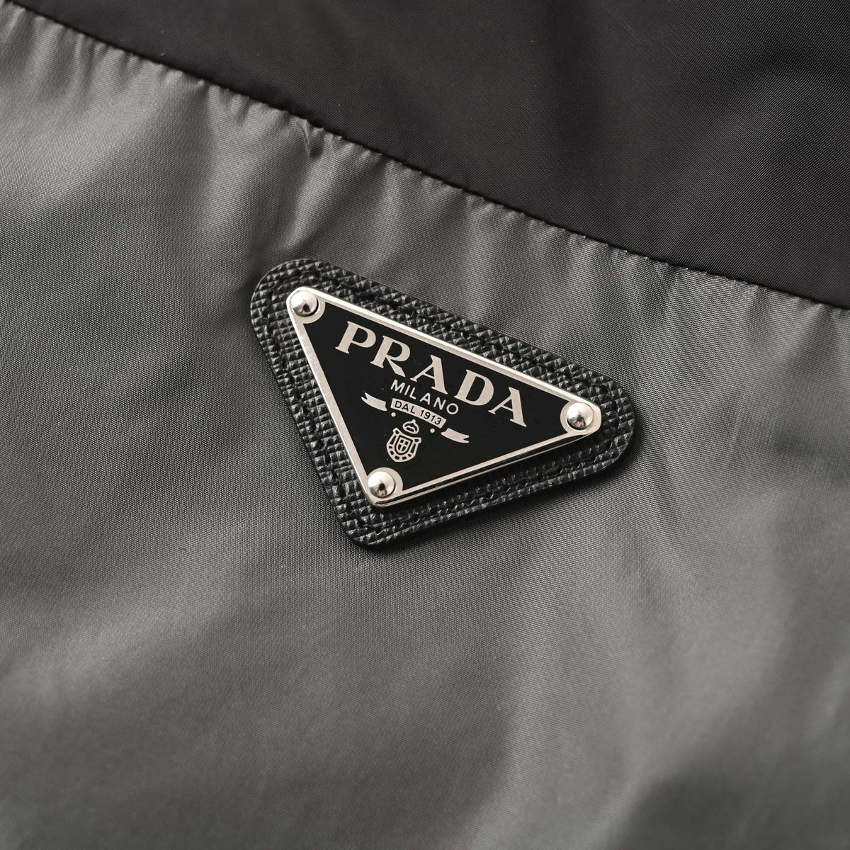 PRADA Black & Grey Colorblock Nylon Hooded Jacket – Sport-Inspired Streetwear