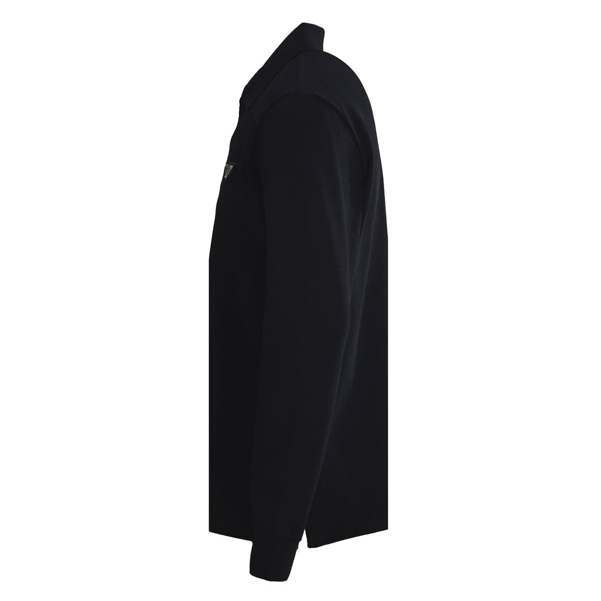 Prada Unisex Half-Zip Long Sleeve Polo Shirt in Sorona Blend