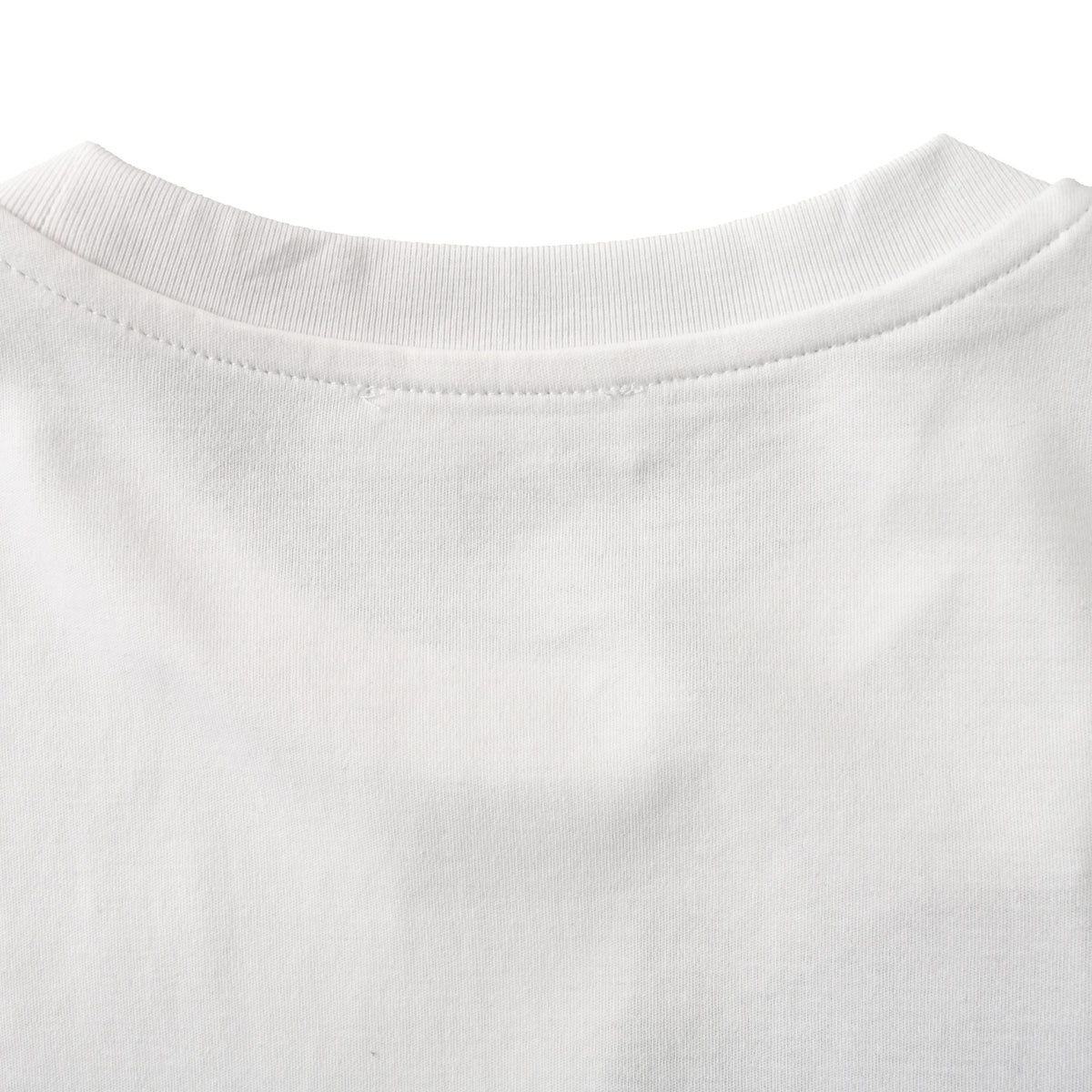 PRADA Triangle Logo Cotton Crew Neck T-Shirt - White