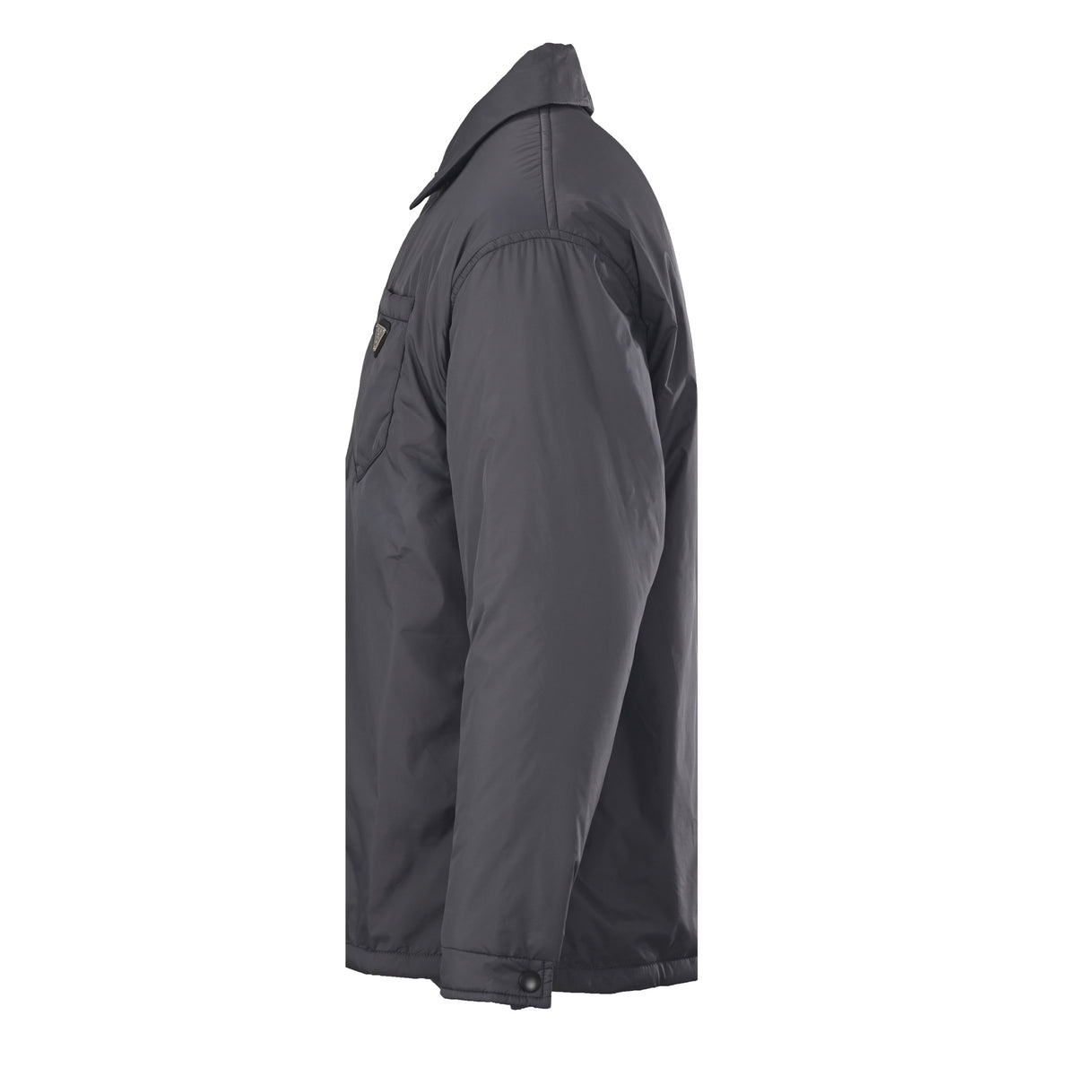 Prada Triangle Logo Recycled Nylon Padded Jacket with Dropped Shoulders