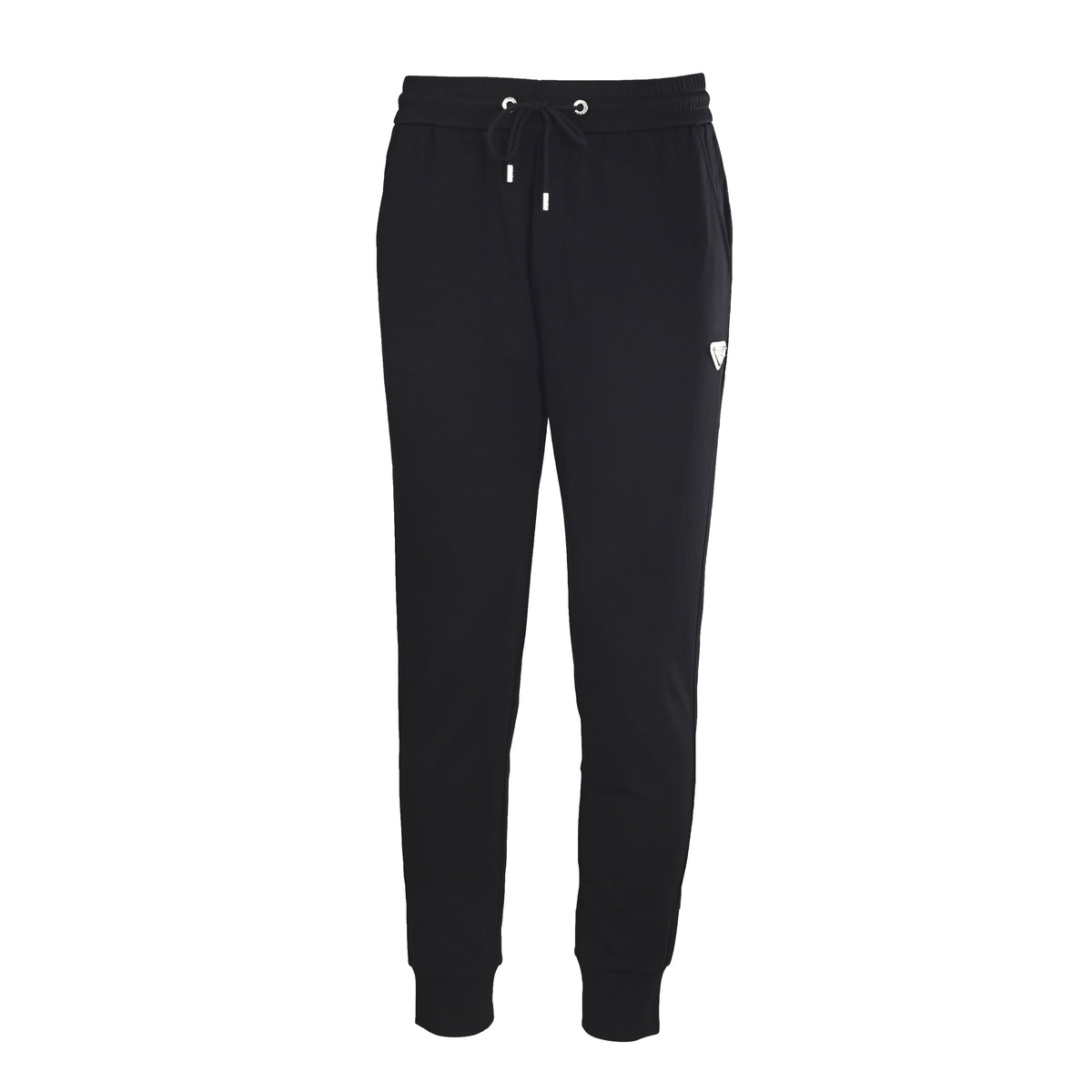 PRADA Black Triangle-Logo Joggers with Contrast Back Pocket