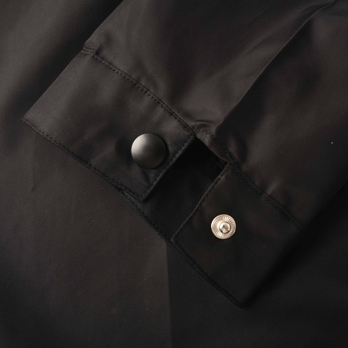 Prada Recycled Nylon Shirt Jacket with Triangle Logo Chest Pocket