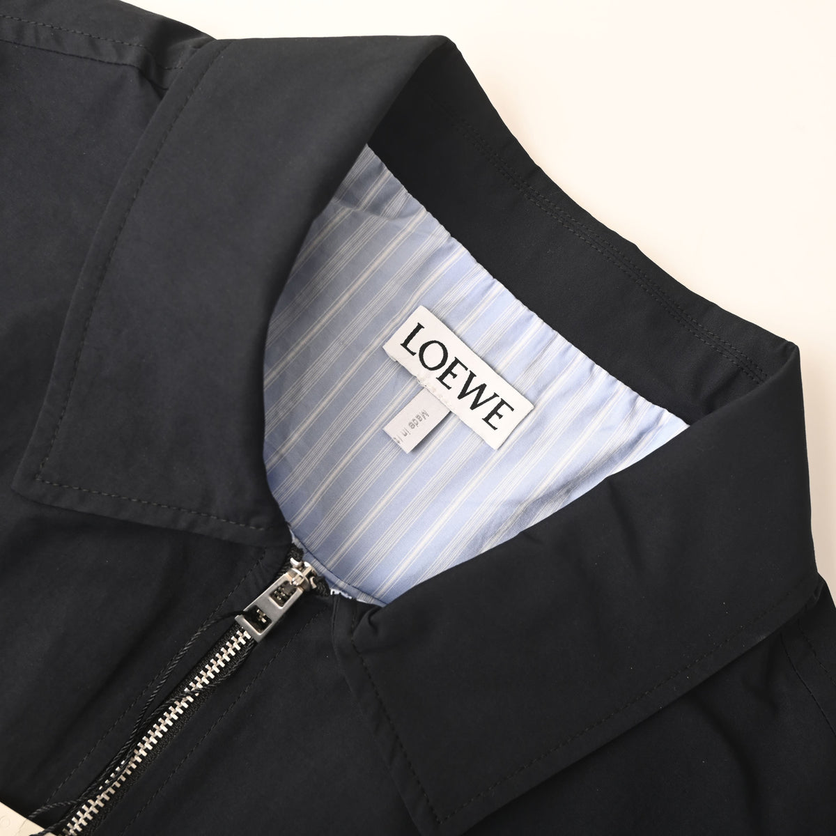 101_LOEWE罗意威 半绣花撞色条纹内衬夹克外套