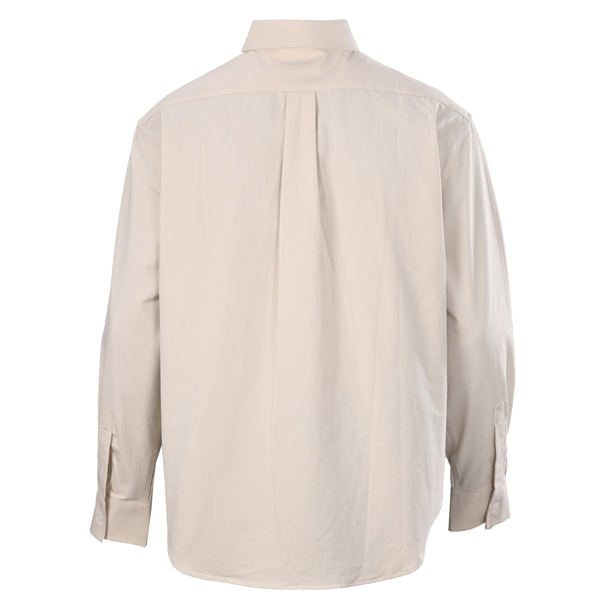 Prada Embroidered Badge Cotton Twill Long Sleeve Shirt