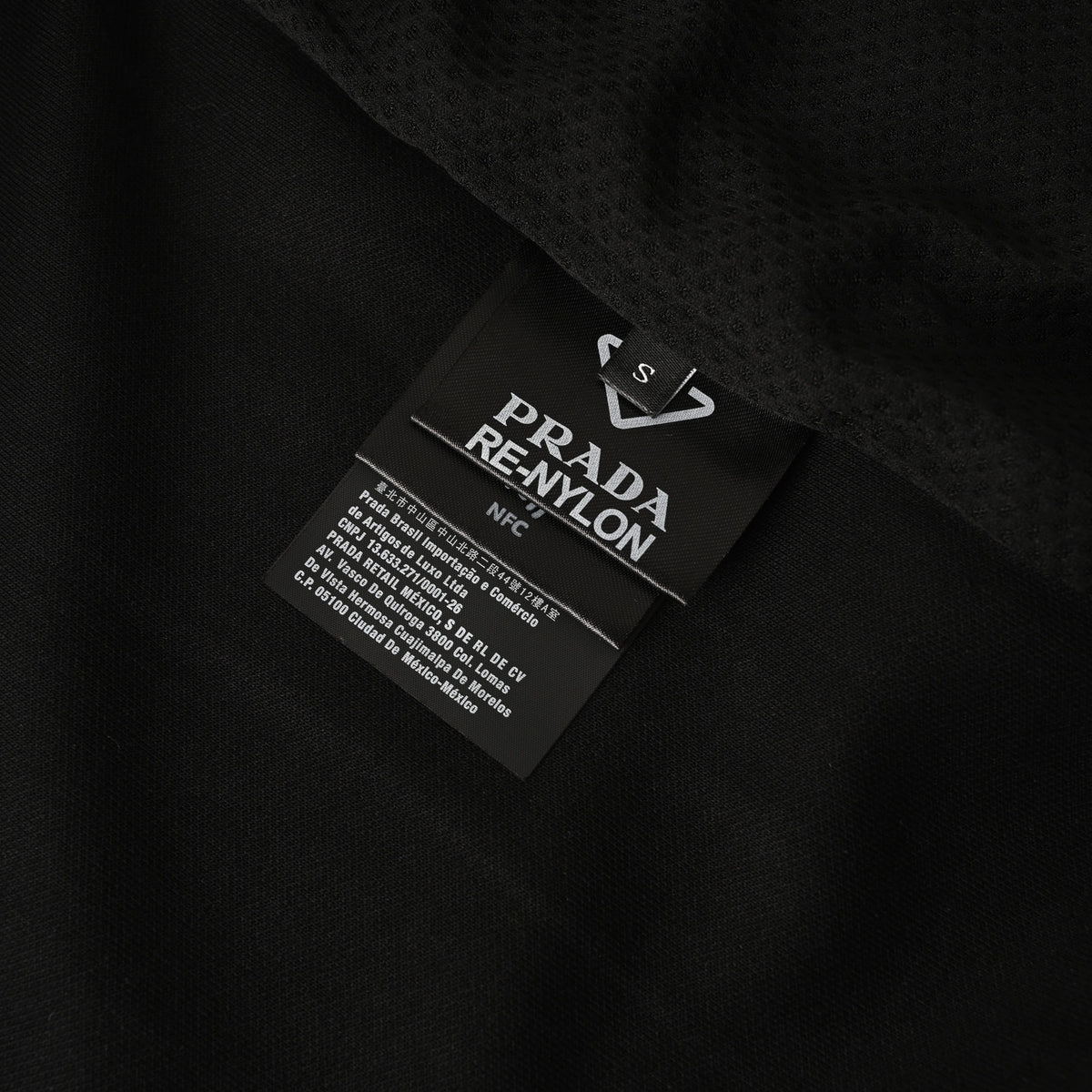 Prada Re-Nylon Paneled Zip-Up Jacket