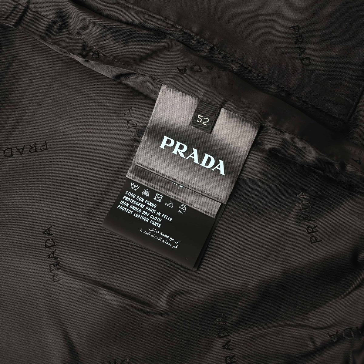 Prada Unisex Striped Stand-Collar Knit Cardigan with Triangle Logo