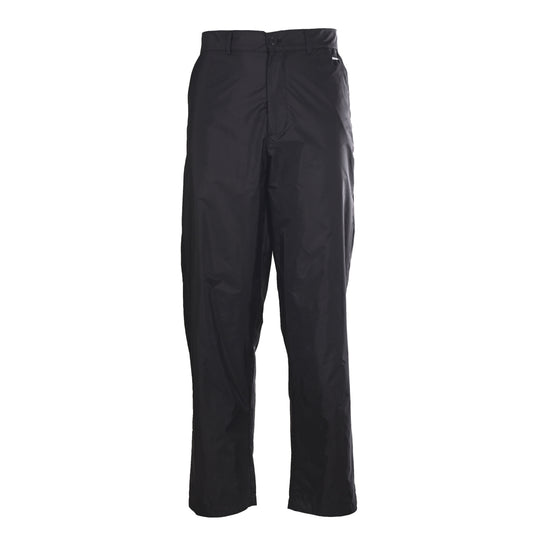 Prada Matte Nylon Trousers with Embroidered Logo & Tailored Styling