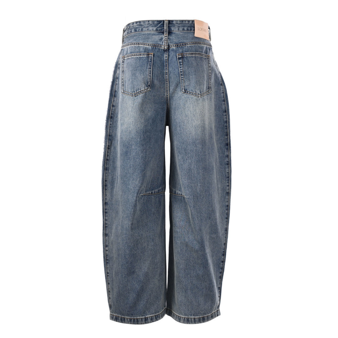165_LOEWE罗意威 Anagram 锥形牛仔长裤