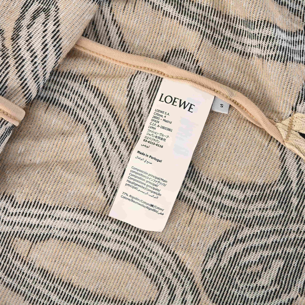 111_LOEWE罗意威 毛巾布提花短袖衬衫