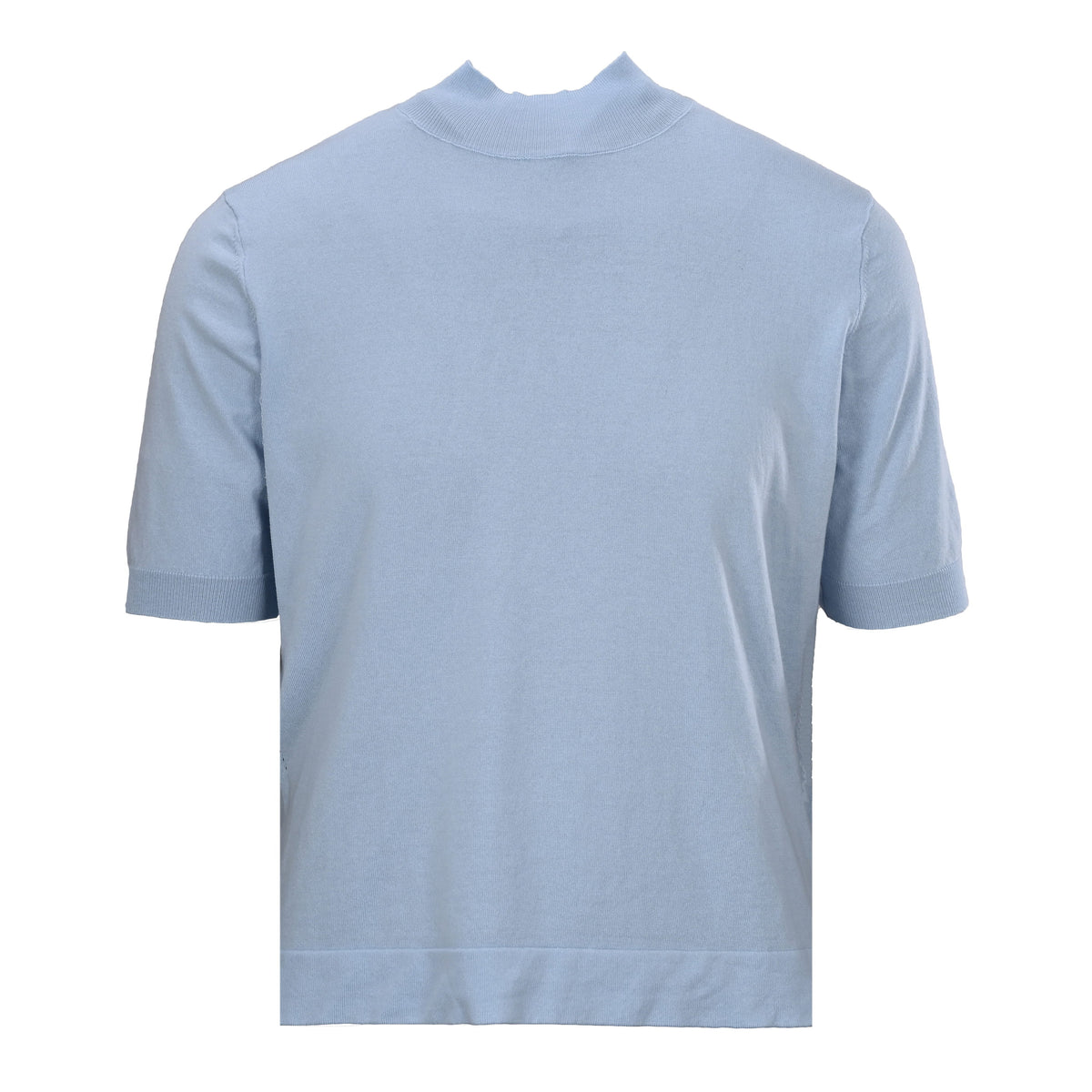 Prada Sleeve Lettering Jacquard Short-Sleeve Knit T-Shirt