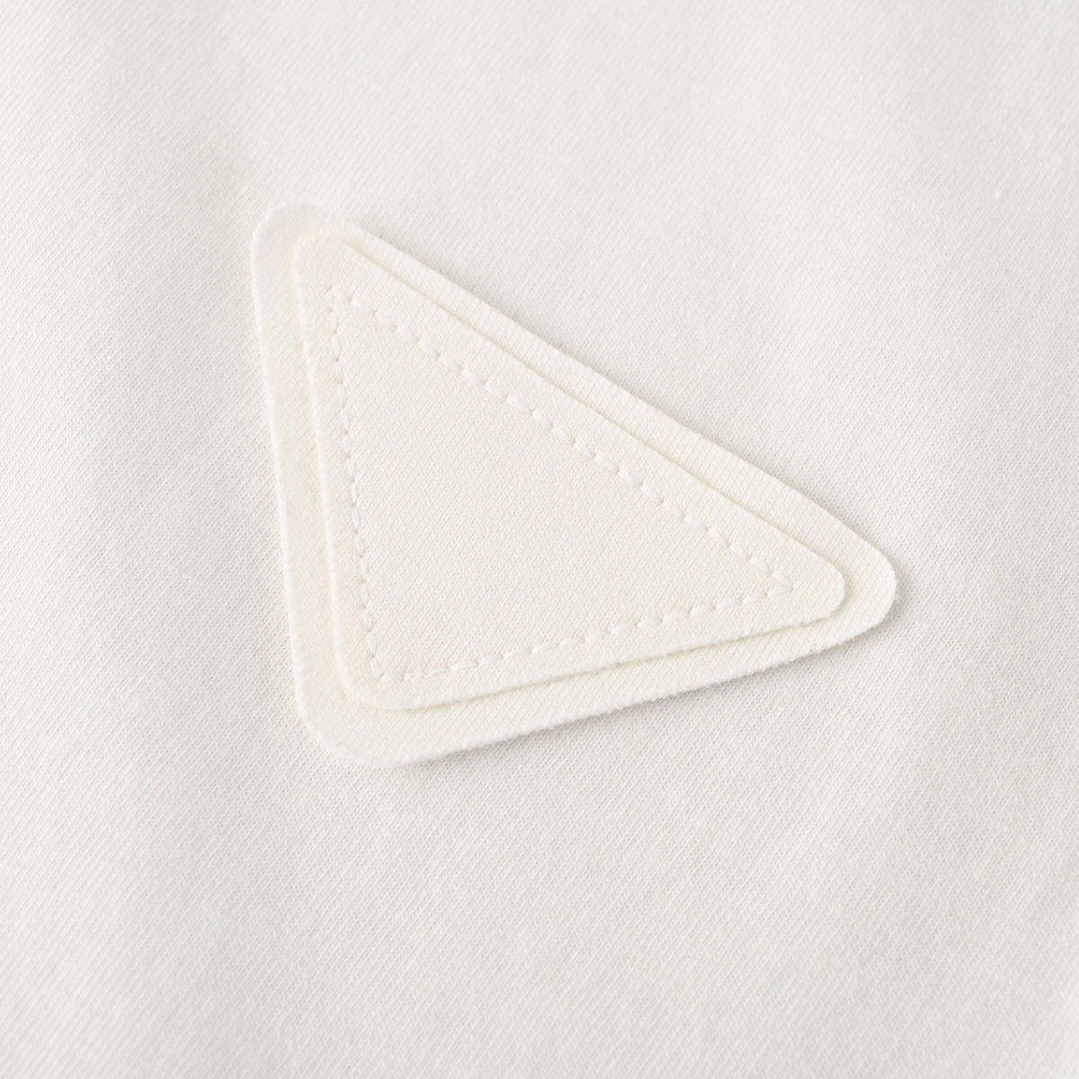 Prada Tricolor Fabric Label Short-Sleeve T-Shirt